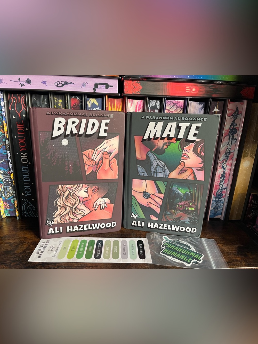 Ali Hazelwood's Bride and Mate Proabably Smut Editions